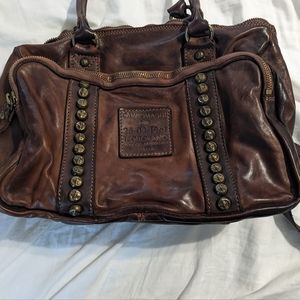 Campomaggi large satchel bag with dust bag.